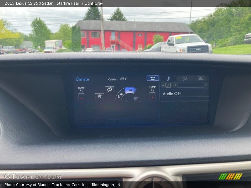 Starfire Pearl / Light Gray 2015 Lexus GS 350 Sedan