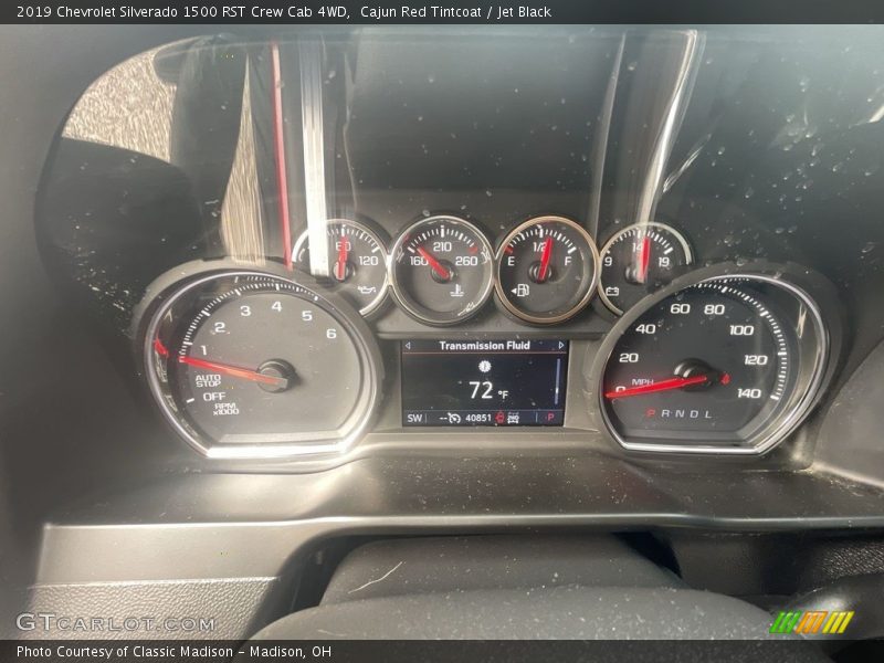 Cajun Red Tintcoat / Jet Black 2019 Chevrolet Silverado 1500 RST Crew Cab 4WD
