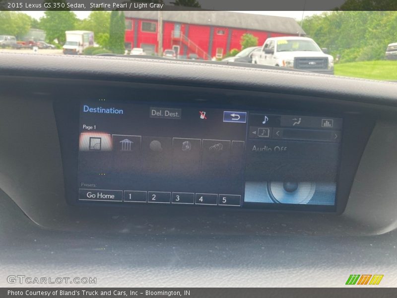 Starfire Pearl / Light Gray 2015 Lexus GS 350 Sedan