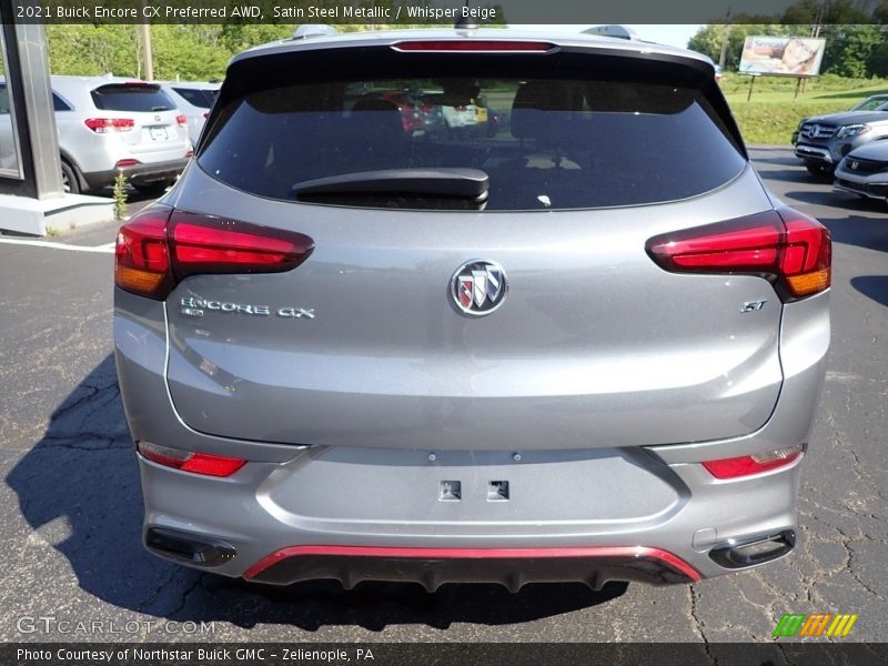 Satin Steel Metallic / Whisper Beige 2021 Buick Encore GX Preferred AWD