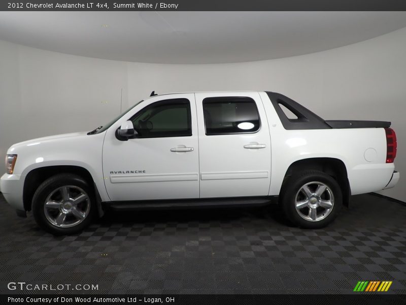 Summit White / Ebony 2012 Chevrolet Avalanche LT 4x4