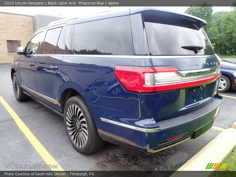 Rhapsody Blue / Alpine 2020 Lincoln Navigator L Black Label 4x4