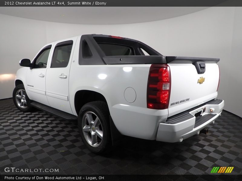 Summit White / Ebony 2012 Chevrolet Avalanche LT 4x4