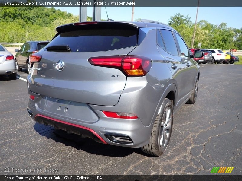 Satin Steel Metallic / Whisper Beige 2021 Buick Encore GX Preferred AWD