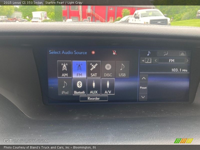 Starfire Pearl / Light Gray 2015 Lexus GS 350 Sedan