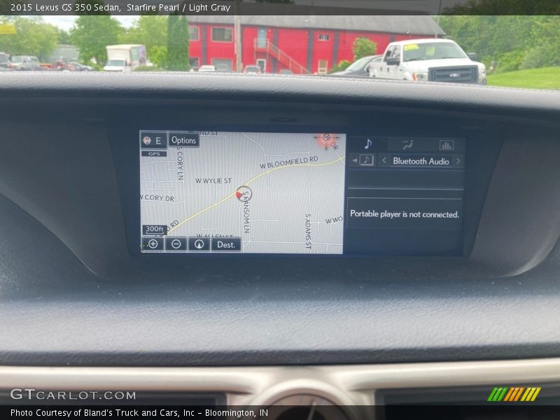 Starfire Pearl / Light Gray 2015 Lexus GS 350 Sedan