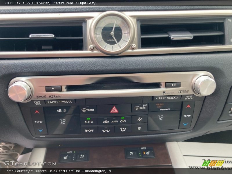 Starfire Pearl / Light Gray 2015 Lexus GS 350 Sedan