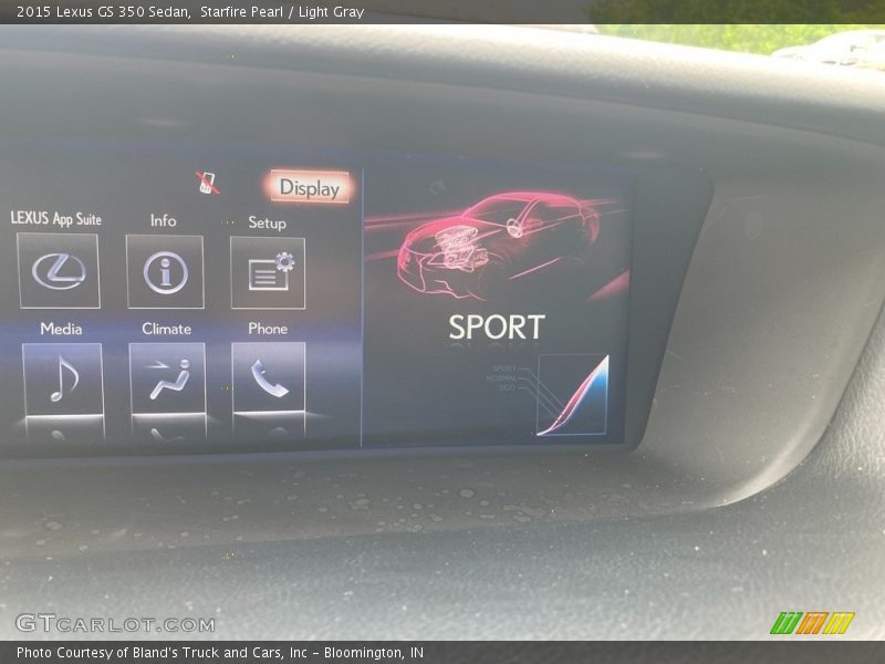 Starfire Pearl / Light Gray 2015 Lexus GS 350 Sedan
