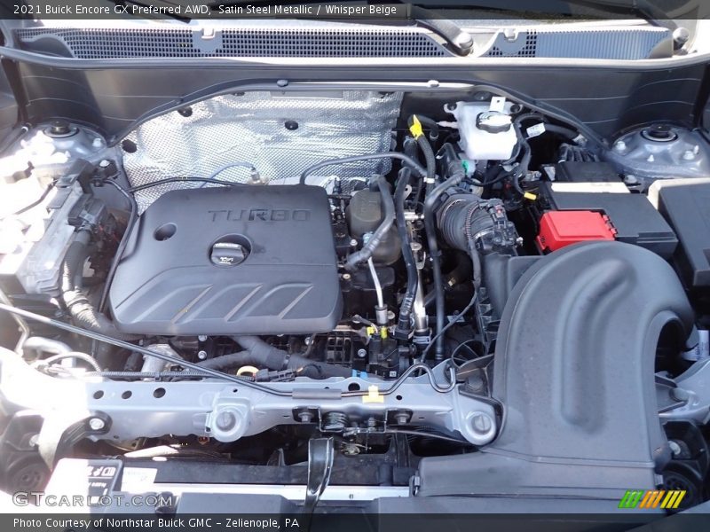 Satin Steel Metallic / Whisper Beige 2021 Buick Encore GX Preferred AWD