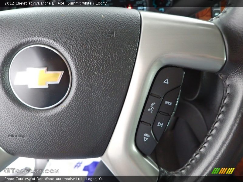 Summit White / Ebony 2012 Chevrolet Avalanche LT 4x4