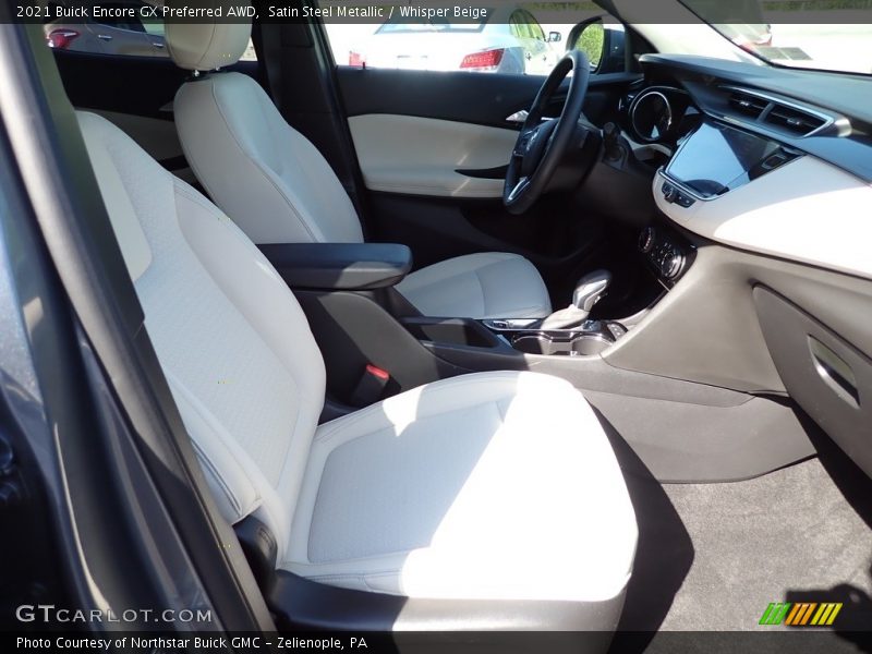Satin Steel Metallic / Whisper Beige 2021 Buick Encore GX Preferred AWD