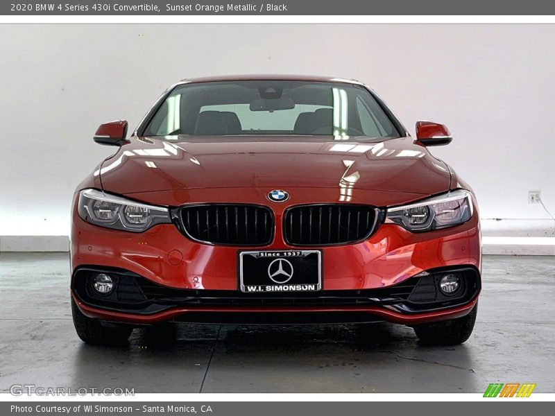 Sunset Orange Metallic / Black 2020 BMW 4 Series 430i Convertible