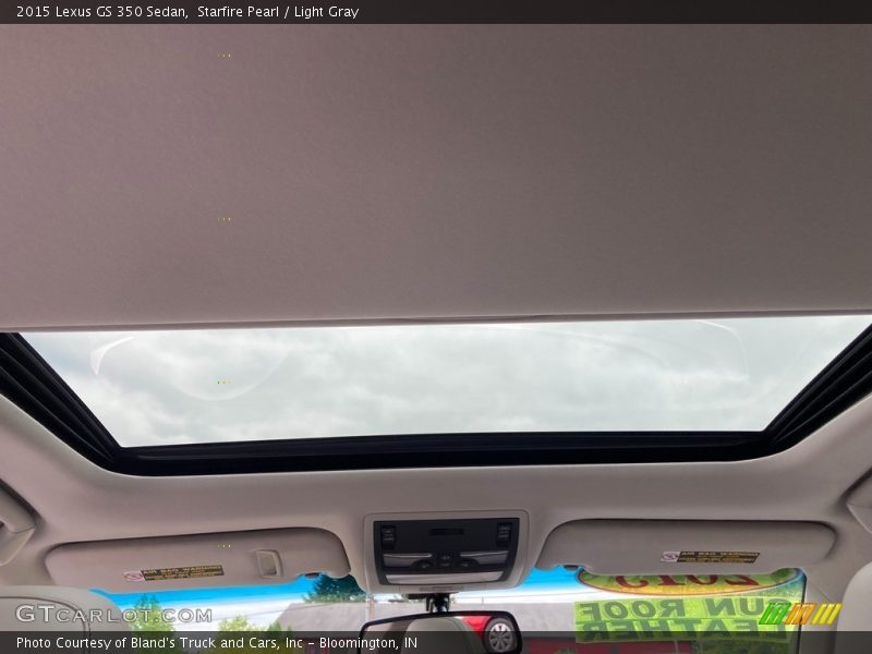 Starfire Pearl / Light Gray 2015 Lexus GS 350 Sedan
