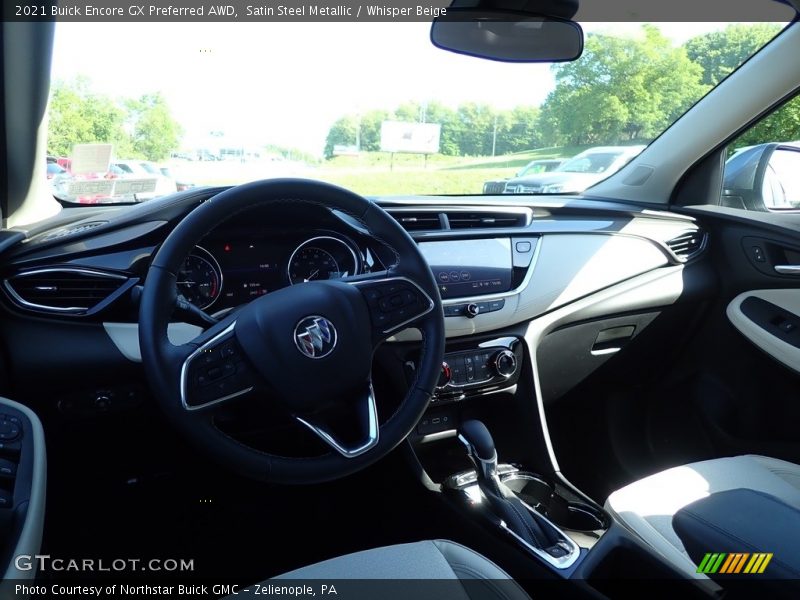 Satin Steel Metallic / Whisper Beige 2021 Buick Encore GX Preferred AWD