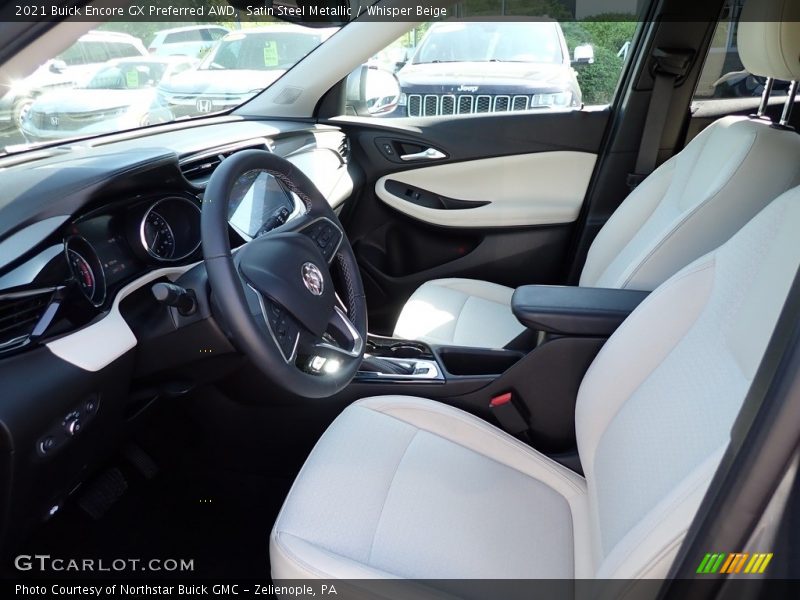 Satin Steel Metallic / Whisper Beige 2021 Buick Encore GX Preferred AWD