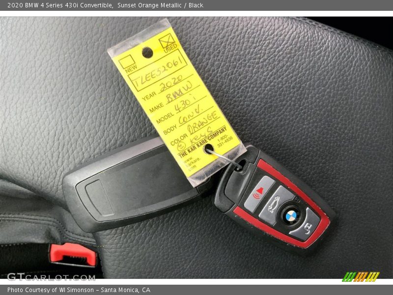 Sunset Orange Metallic / Black 2020 BMW 4 Series 430i Convertible