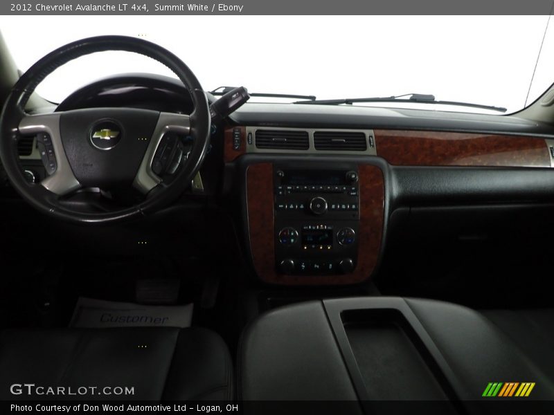 Summit White / Ebony 2012 Chevrolet Avalanche LT 4x4