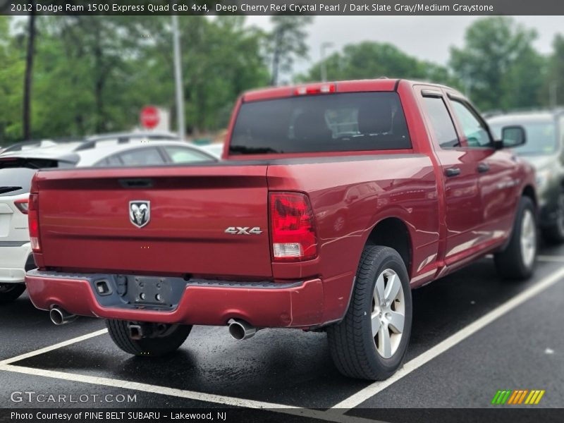 Deep Cherry Red Crystal Pearl / Dark Slate Gray/Medium Graystone 2012 Dodge Ram 1500 Express Quad Cab 4x4