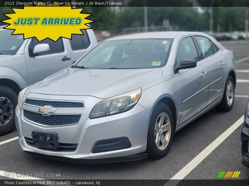 Silver Ice Metallic / Jet Black/Titanium 2013 Chevrolet Malibu LS