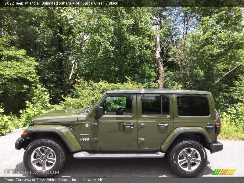 Sarge Green / Black 2022 Jeep Wrangler Unlimited Sahara 4x4