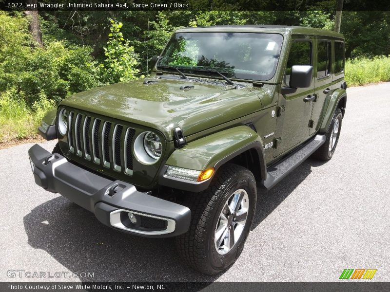 Sarge Green / Black 2022 Jeep Wrangler Unlimited Sahara 4x4