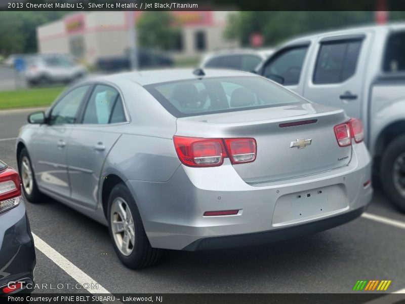 Silver Ice Metallic / Jet Black/Titanium 2013 Chevrolet Malibu LS