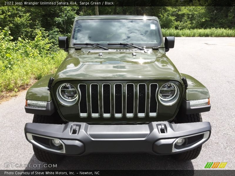 Sarge Green / Black 2022 Jeep Wrangler Unlimited Sahara 4x4