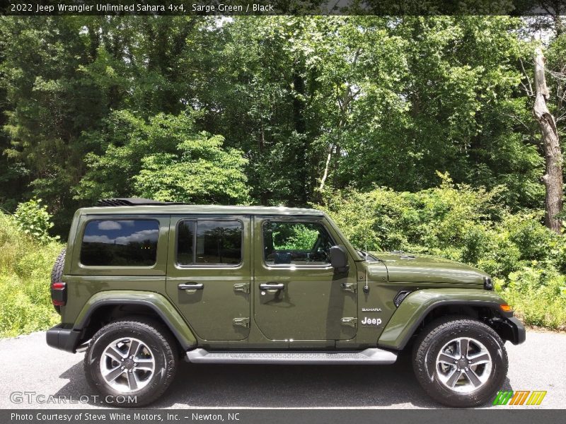 Sarge Green / Black 2022 Jeep Wrangler Unlimited Sahara 4x4