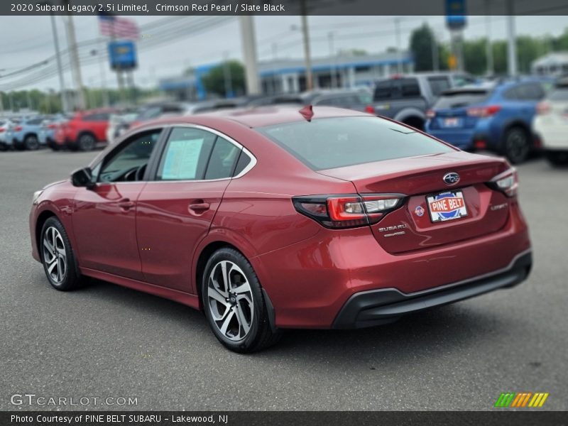 Crimson Red Pearl / Slate Black 2020 Subaru Legacy 2.5i Limited
