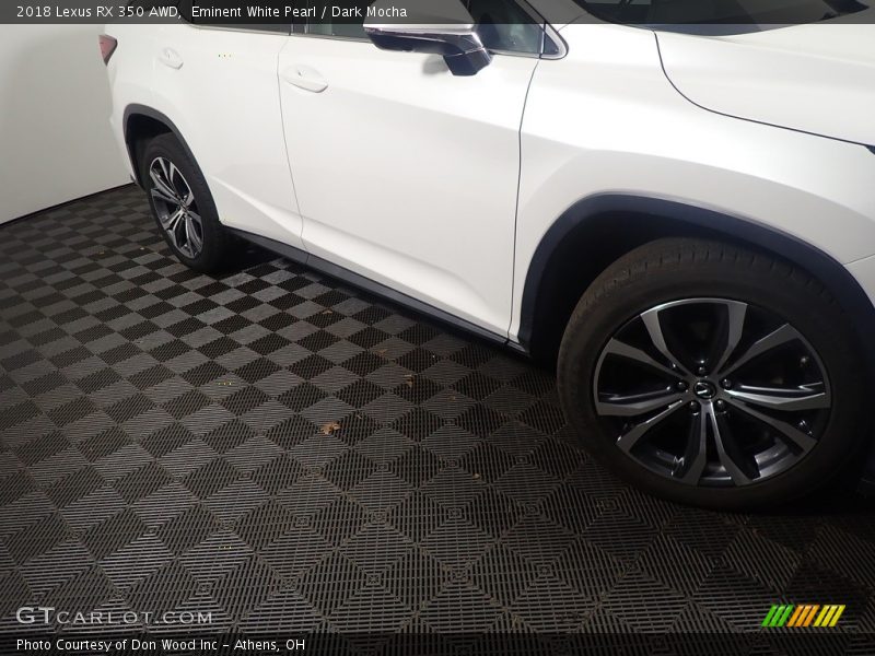 Eminent White Pearl / Dark Mocha 2018 Lexus RX 350 AWD