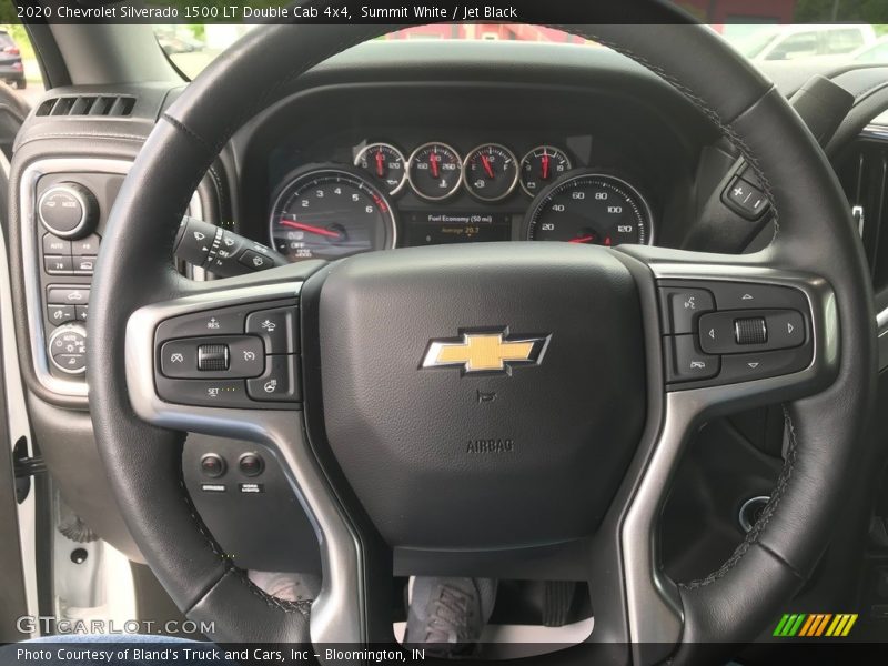 Summit White / Jet Black 2020 Chevrolet Silverado 1500 LT Double Cab 4x4
