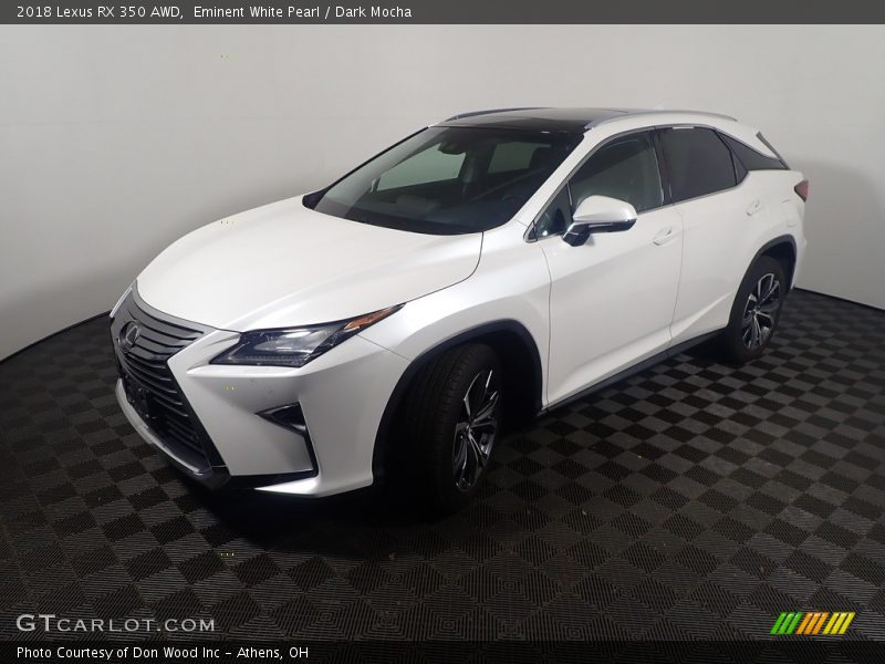 Eminent White Pearl / Dark Mocha 2018 Lexus RX 350 AWD
