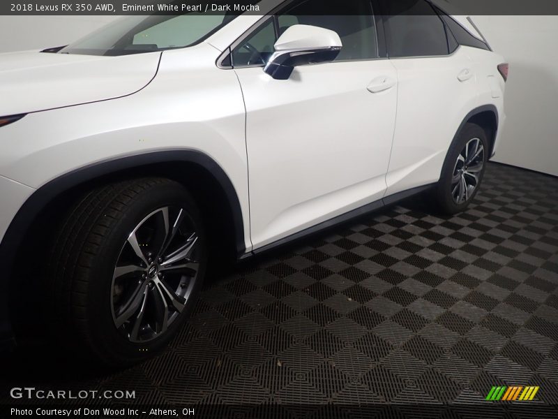 Eminent White Pearl / Dark Mocha 2018 Lexus RX 350 AWD