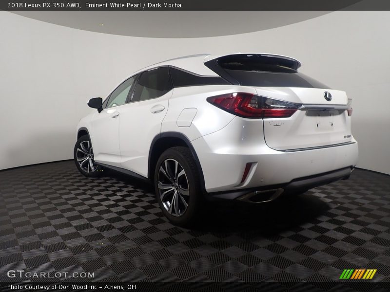 Eminent White Pearl / Dark Mocha 2018 Lexus RX 350 AWD