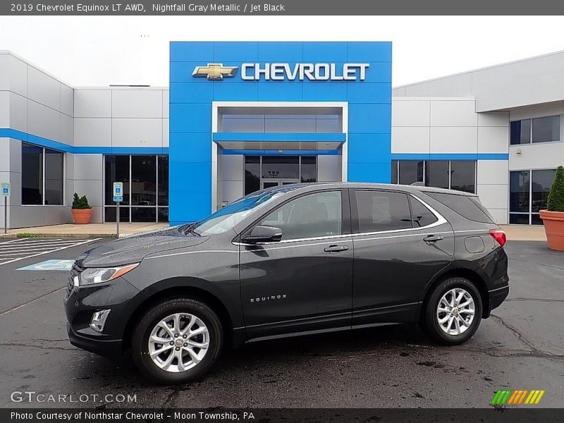 Nightfall Gray Metallic / Jet Black 2019 Chevrolet Equinox LT AWD