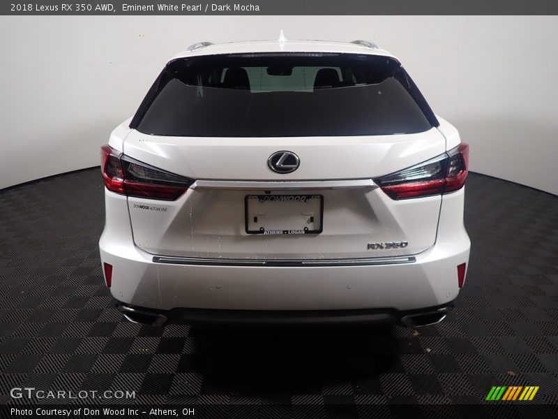 Eminent White Pearl / Dark Mocha 2018 Lexus RX 350 AWD