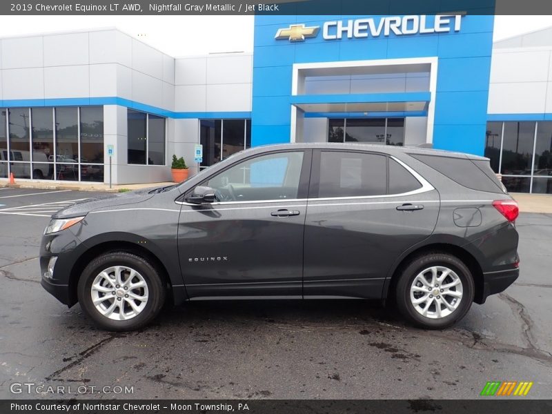 Nightfall Gray Metallic / Jet Black 2019 Chevrolet Equinox LT AWD