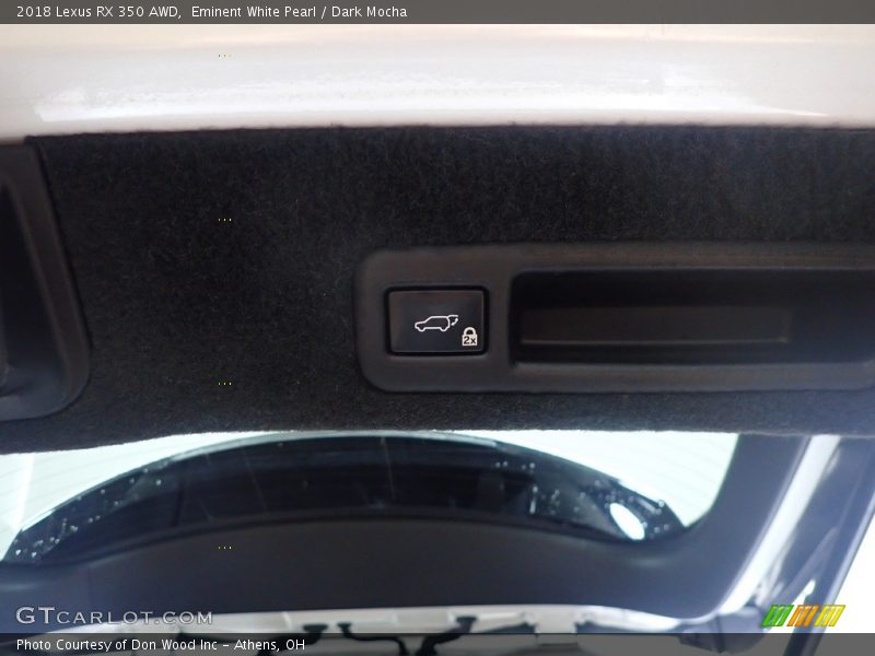 Eminent White Pearl / Dark Mocha 2018 Lexus RX 350 AWD
