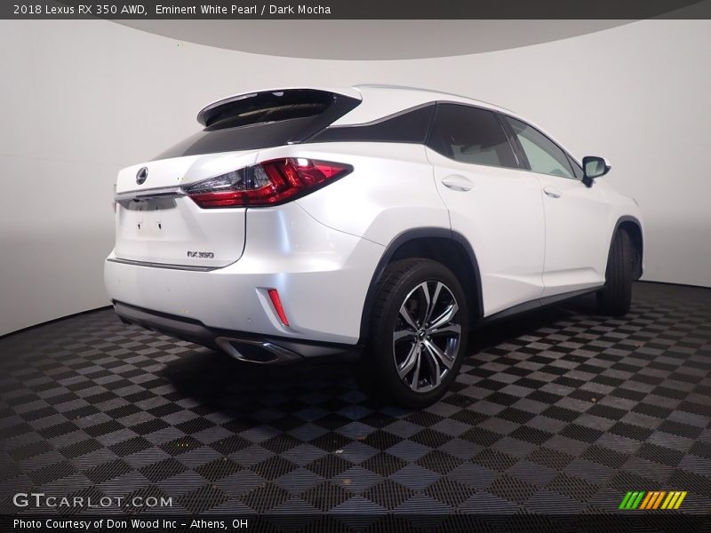 Eminent White Pearl / Dark Mocha 2018 Lexus RX 350 AWD