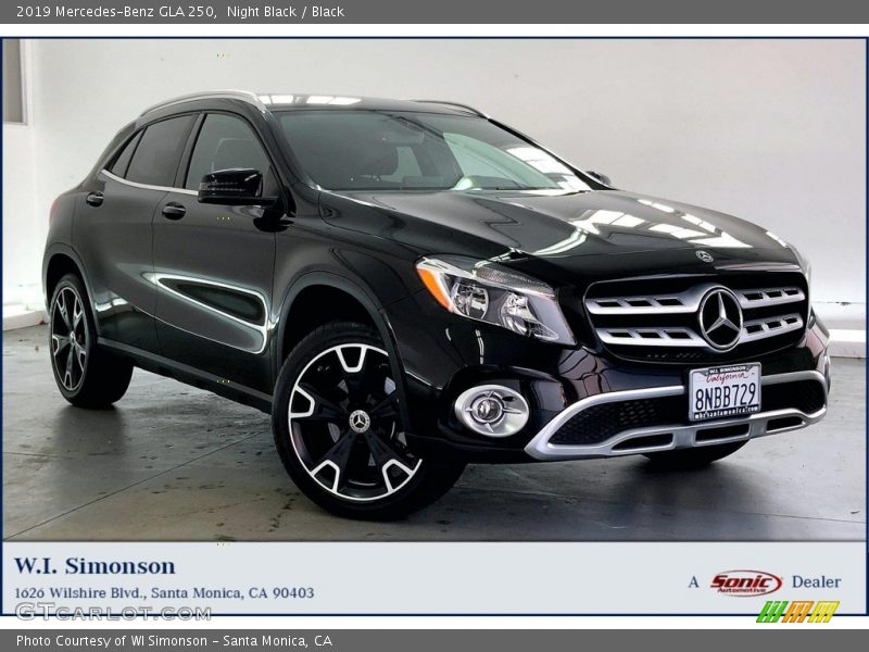 Night Black / Black 2019 Mercedes-Benz GLA 250