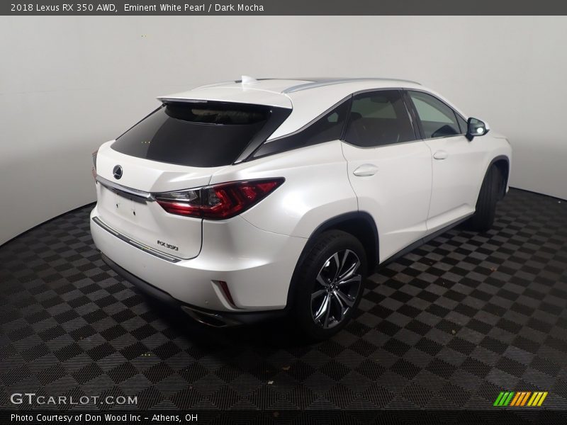 Eminent White Pearl / Dark Mocha 2018 Lexus RX 350 AWD