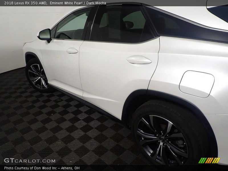 Eminent White Pearl / Dark Mocha 2018 Lexus RX 350 AWD