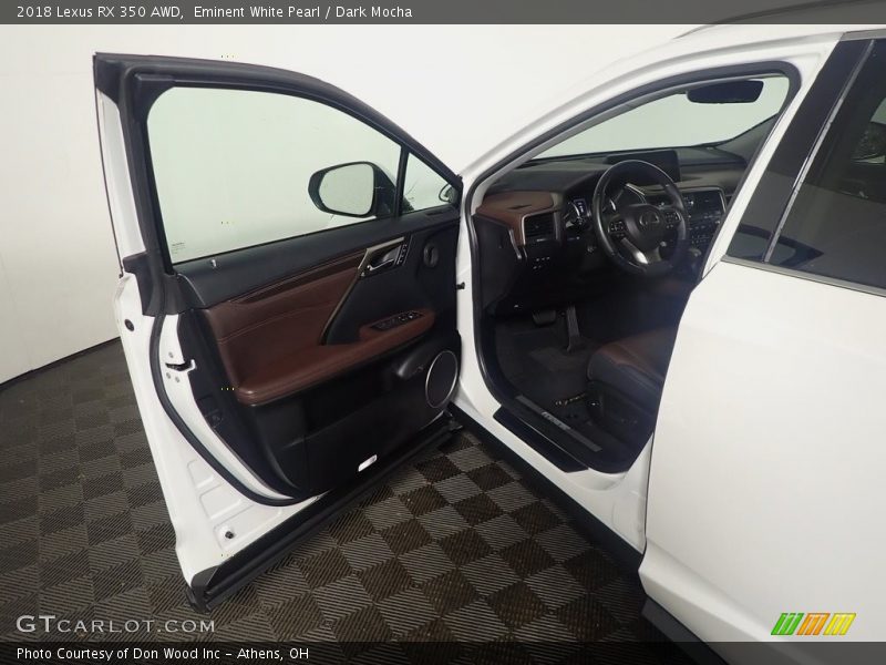 Eminent White Pearl / Dark Mocha 2018 Lexus RX 350 AWD