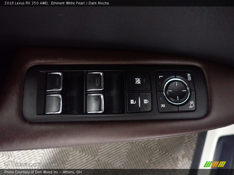 Eminent White Pearl / Dark Mocha 2018 Lexus RX 350 AWD