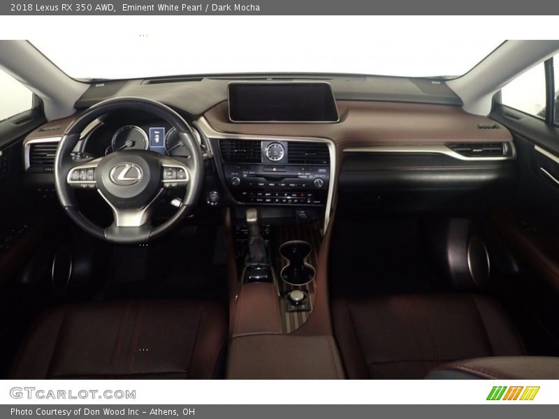 Eminent White Pearl / Dark Mocha 2018 Lexus RX 350 AWD