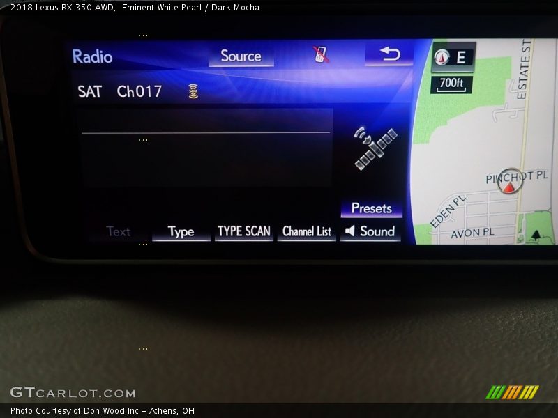 Eminent White Pearl / Dark Mocha 2018 Lexus RX 350 AWD