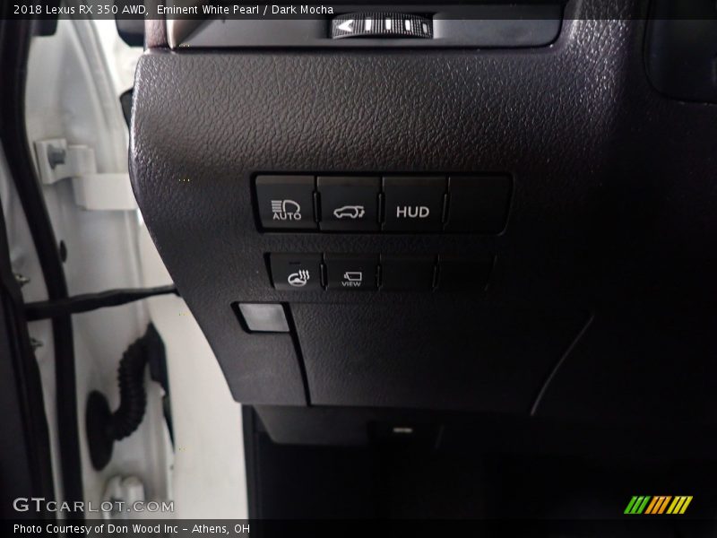 Eminent White Pearl / Dark Mocha 2018 Lexus RX 350 AWD