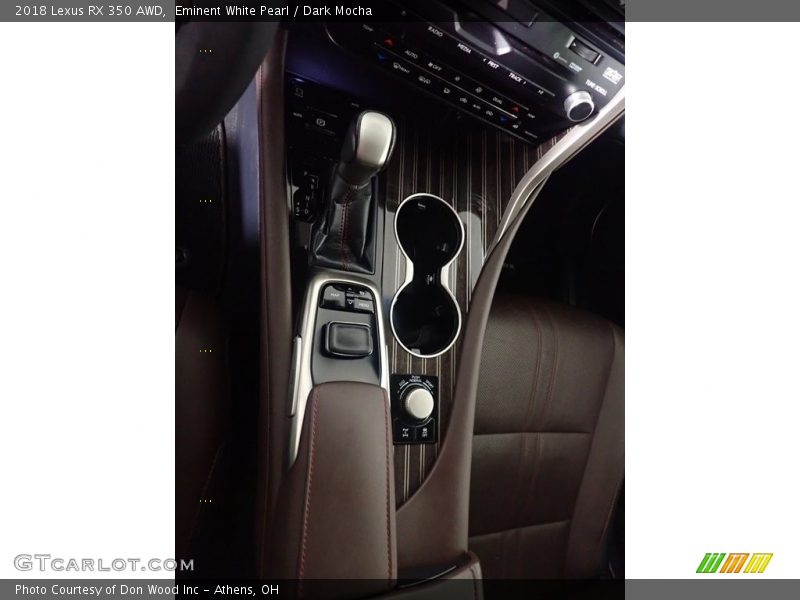 Eminent White Pearl / Dark Mocha 2018 Lexus RX 350 AWD