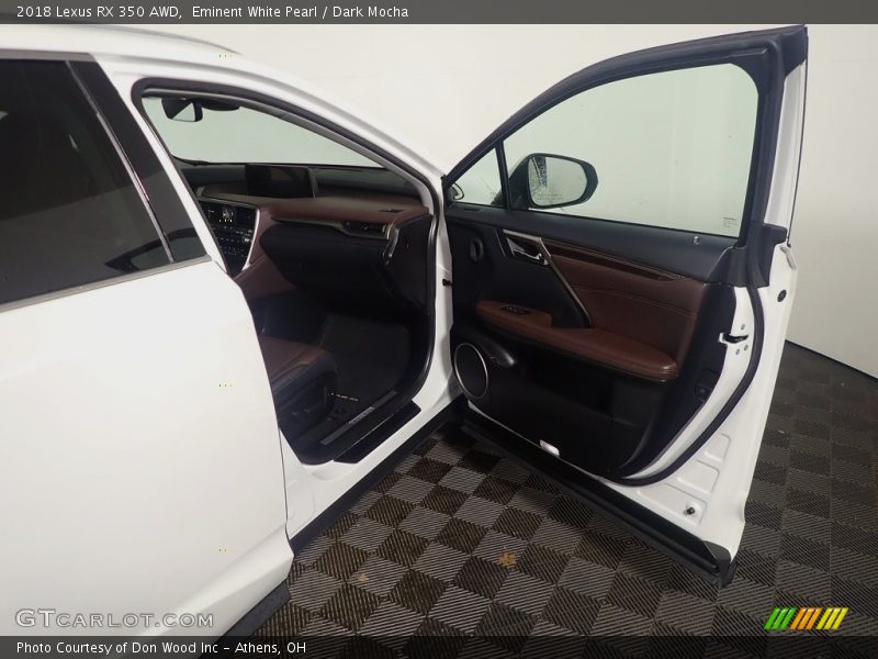 Eminent White Pearl / Dark Mocha 2018 Lexus RX 350 AWD