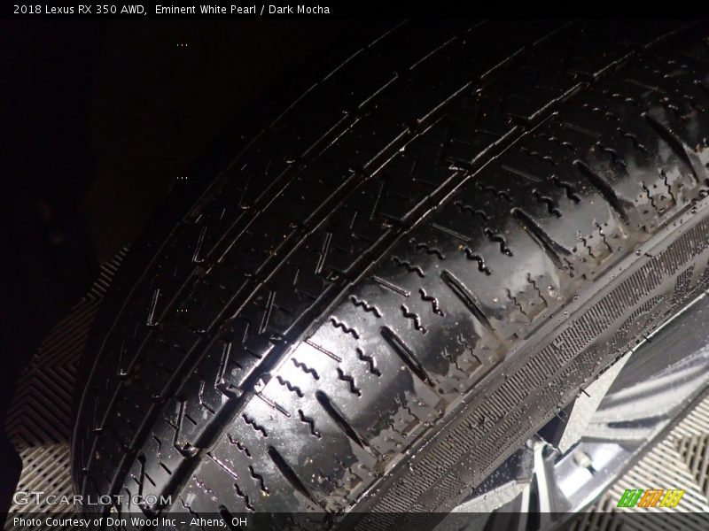 Eminent White Pearl / Dark Mocha 2018 Lexus RX 350 AWD